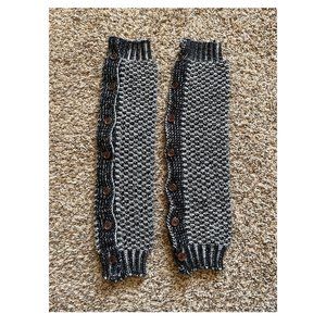 COZY Arm Warmers! Knit Knitted Buttons Winter